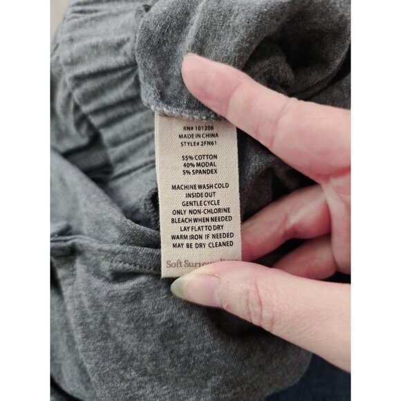 Soft Surroundings Audun Cotton Modal Heathered Grey One Piece Jumpsuit S Small - Picture 11 of 14